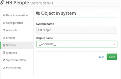  New schema created manually